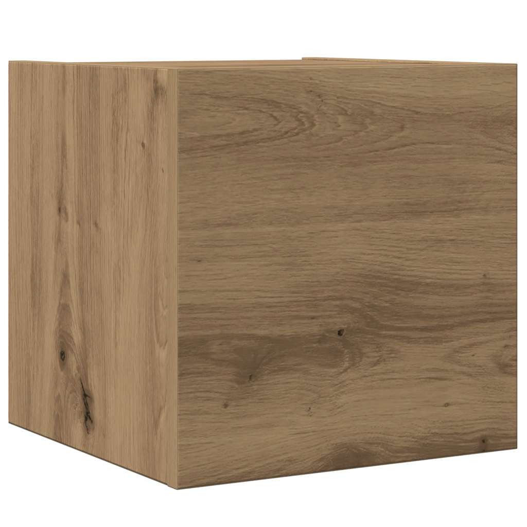 Ensemble de meuble TV mural 8 pcs chêne artisanal - XIOS