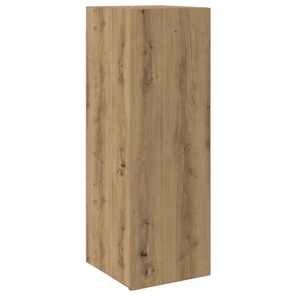 Ensemble de meuble TV mural 4 pcs chêne artisanal - XIOS