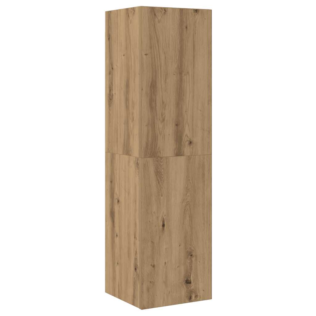 Ensemble de meuble TV mural 4 pcs chêne artisanal - XIOS
