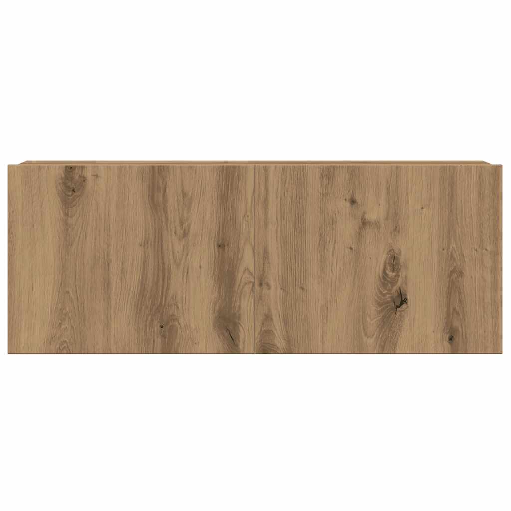 Ensemble de meuble TV mural 4 pcs chêne artisanal - XIOS