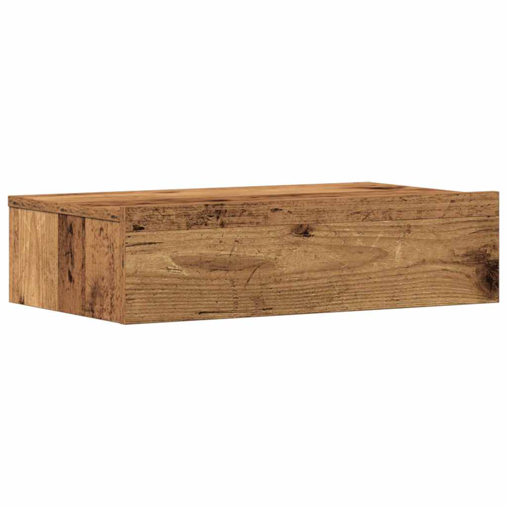 Table de chevet vieux bois 60x35 cm bois d'ingénierie - XIOS