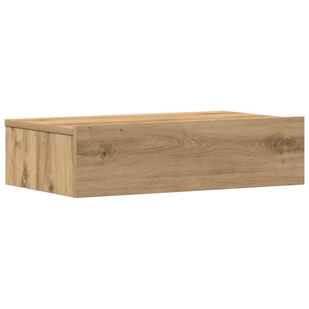 Table de chevet chêne artisanal 60x35 cm bois d’ingénierie - XIOS