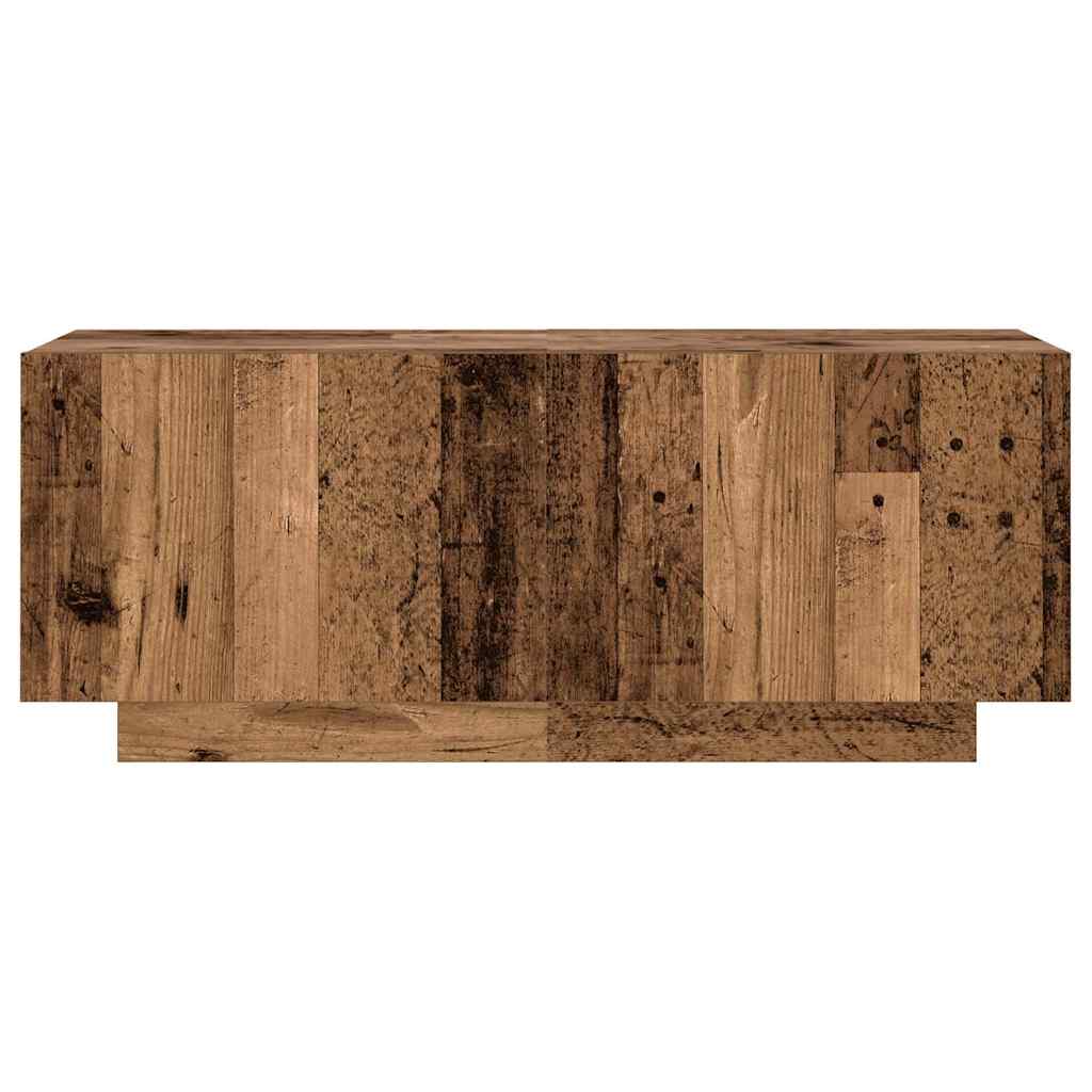 Meuble TV avec lumières LED vieux bois bois d'ingénierie - XIOS