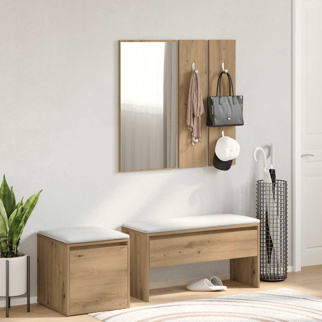 Ensemble de meubles de couloir chêne artisanal bois ingénierie - XIOS