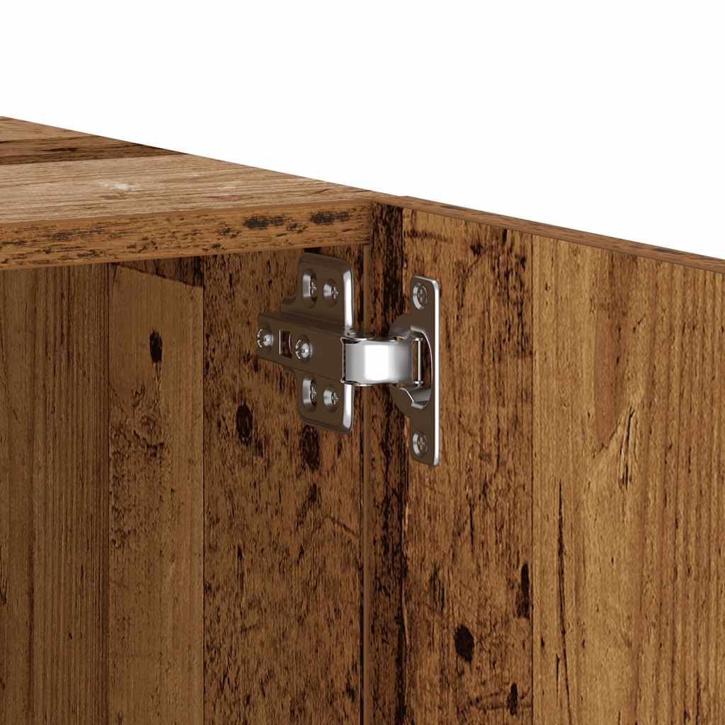 Table de chevet vieux bois 100x35x40 cm bois d'ingénierie - XIOS