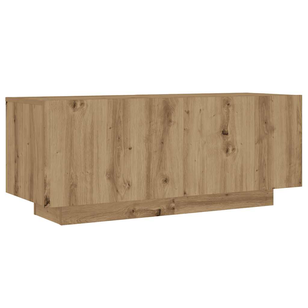 Table de chevet chêne artisanal 100x35x40 cm bois d’ingénierie - XIOS