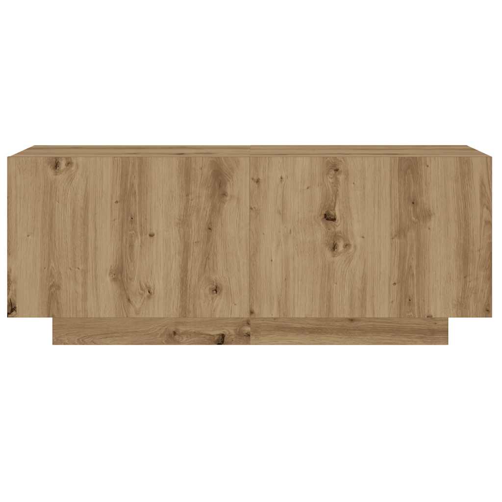 Table de chevet chêne artisanal 100x35x40 cm bois d’ingénierie - XIOS