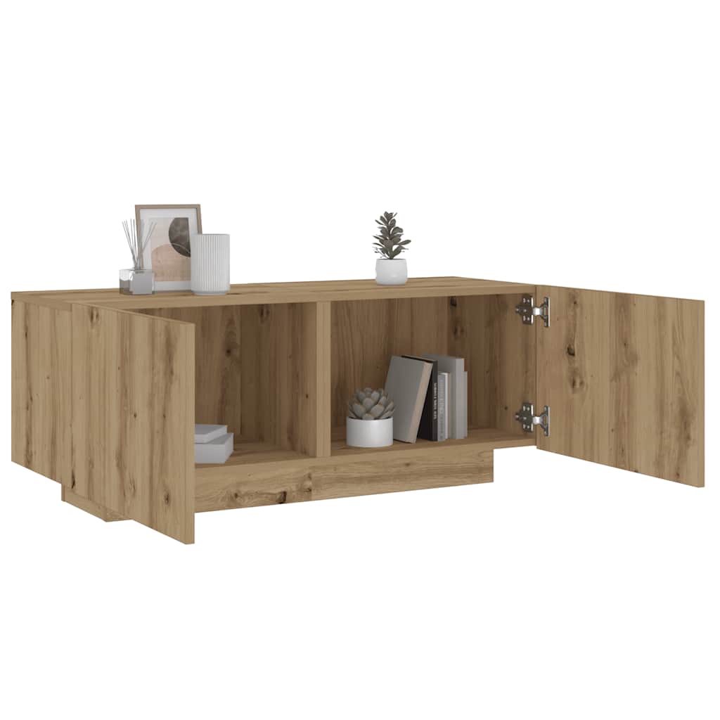 Table de chevet chêne artisanal 100x35x40 cm bois d’ingénierie - XIOS