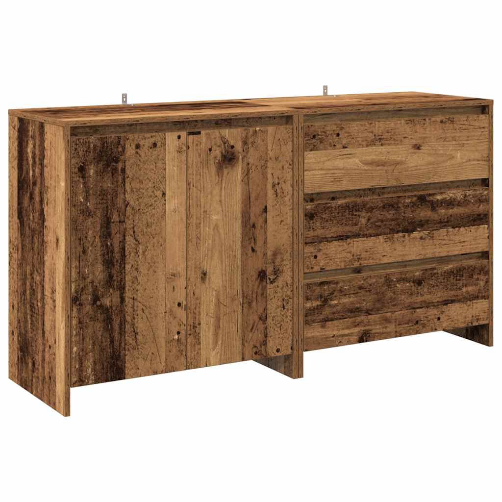 Buffet 2 pcs vieux bois bois d'ingénierie - XIOS