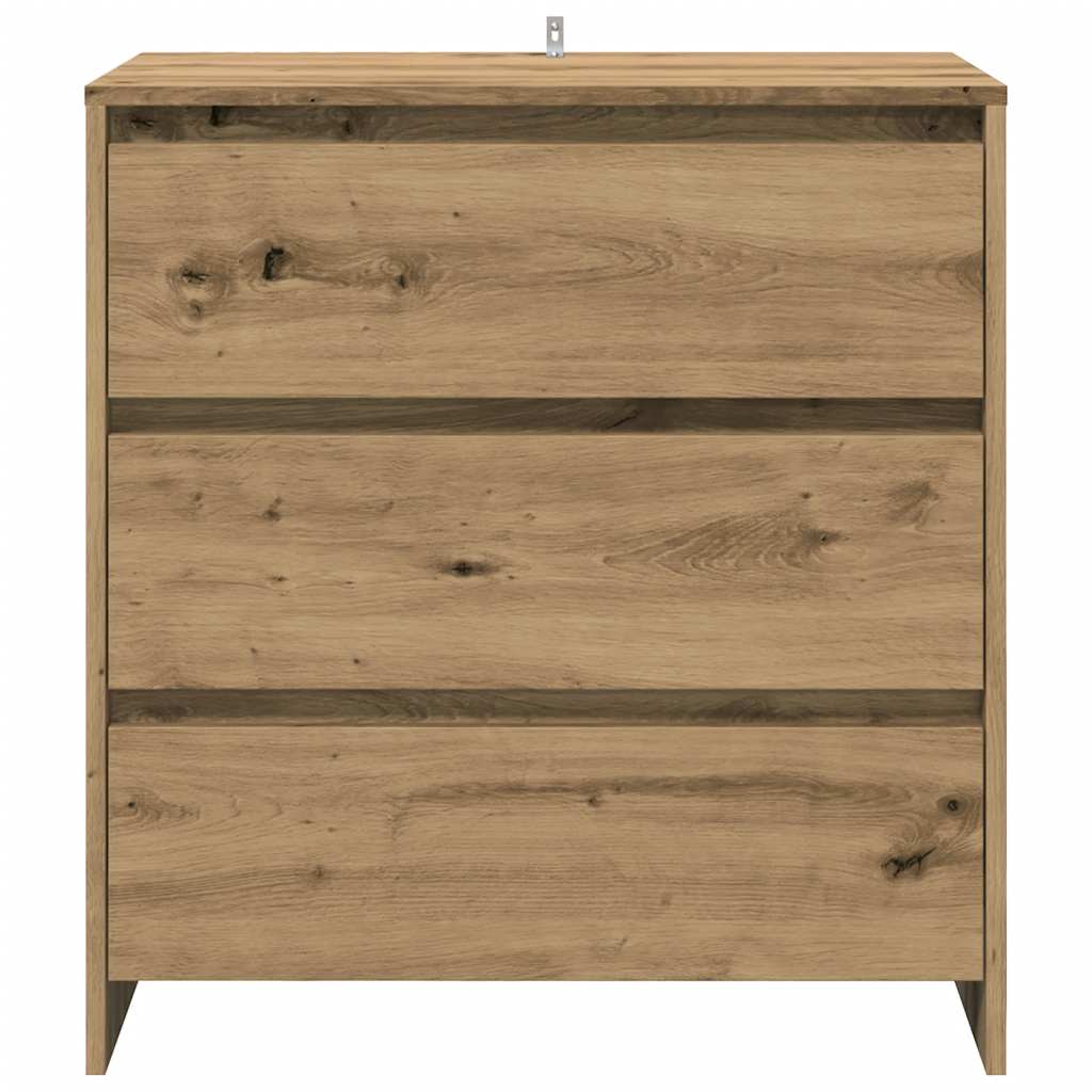 Buffet 3 pcs chêne artisanal bois d'ingénierie - XIOS