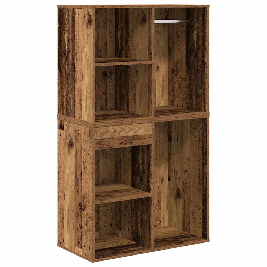 Ensemble de coiffeuse avec LED vieux bois bois d'ingénierie - XIOS