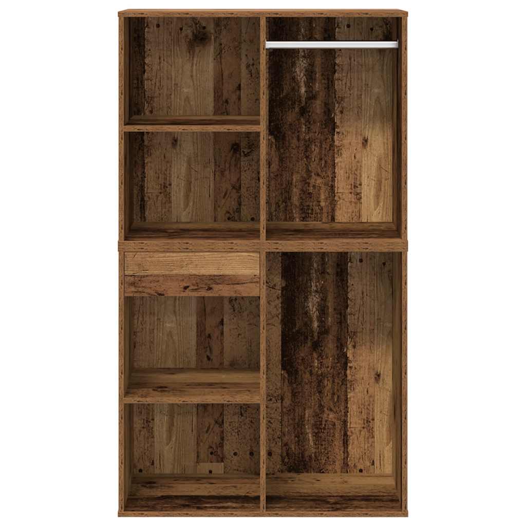 Ensemble de coiffeuse avec LED vieux bois bois d'ingénierie - XIOS