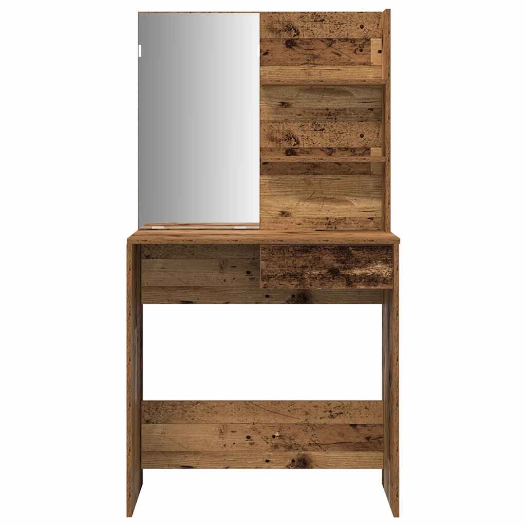 Ensemble de coiffeuse vieux bois bois d'ingénierie - XIOS