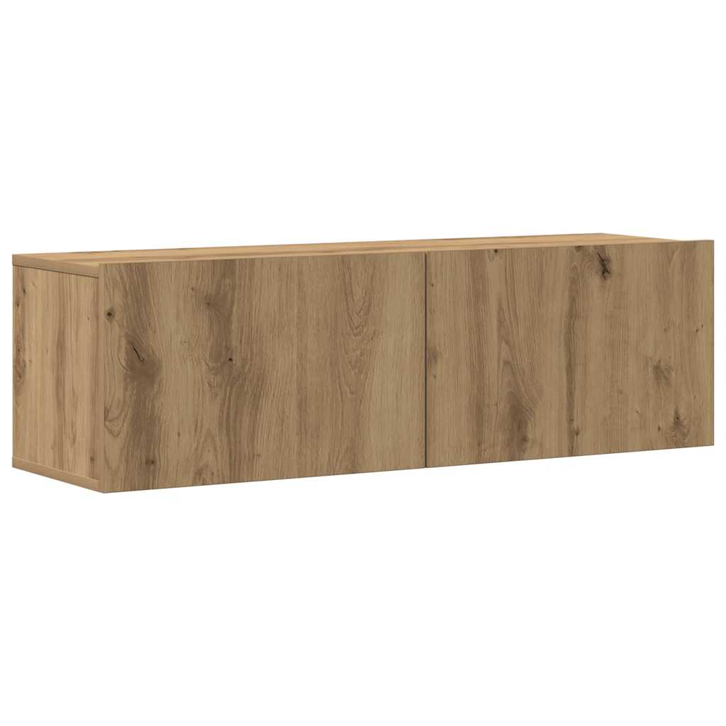 Ensemble de meuble TV mural 3 pcs chêne artisanal - XIOS