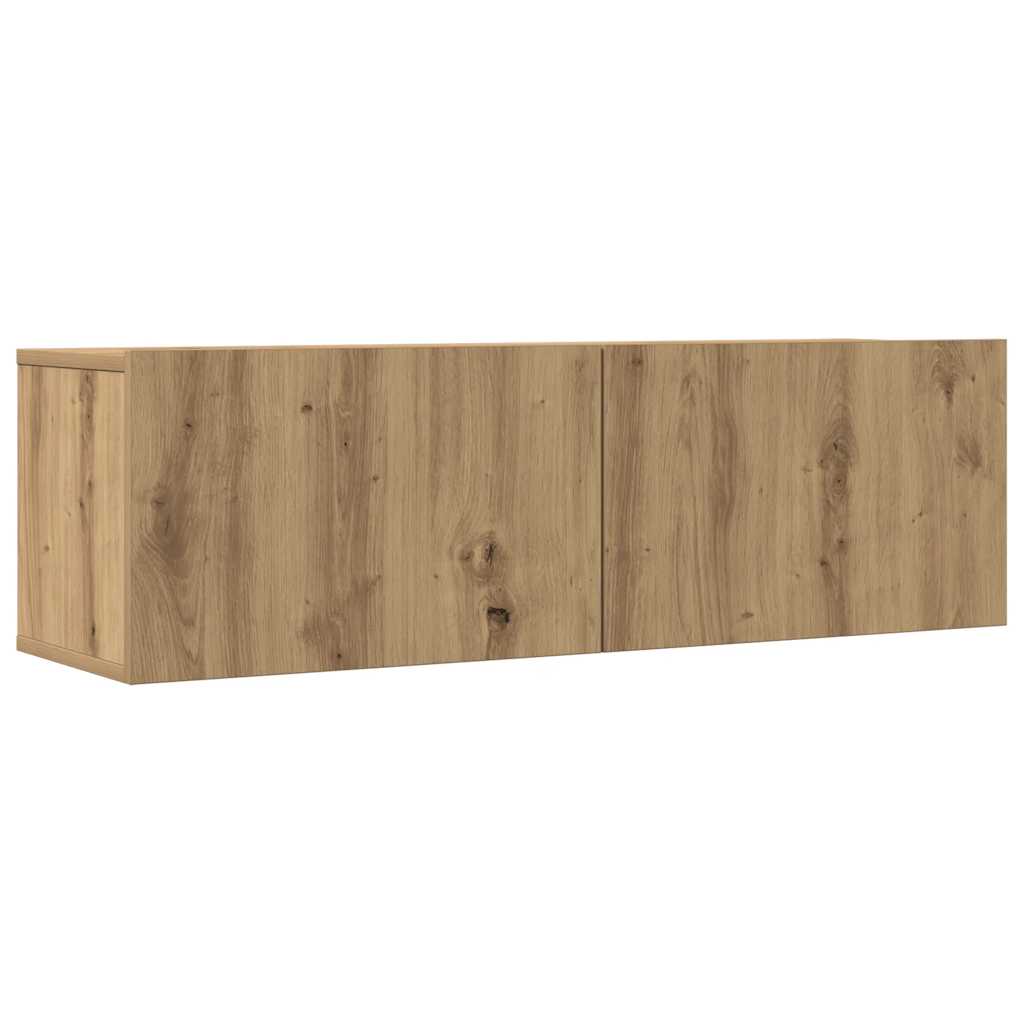 Ensemble de meuble TV mural 5 pcs chêne artisanal - XIOS