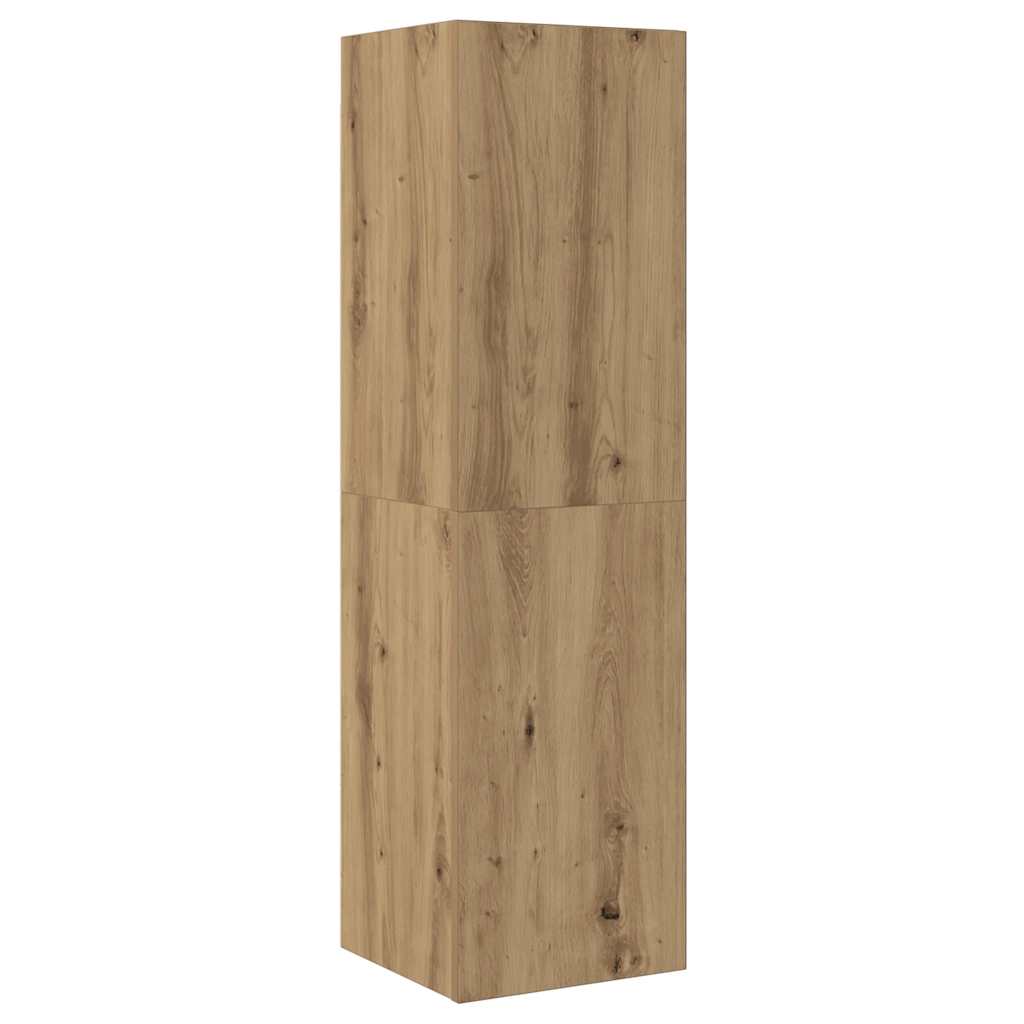 Ensemble de meuble TV mural 5 pcs chêne artisanal - XIOS