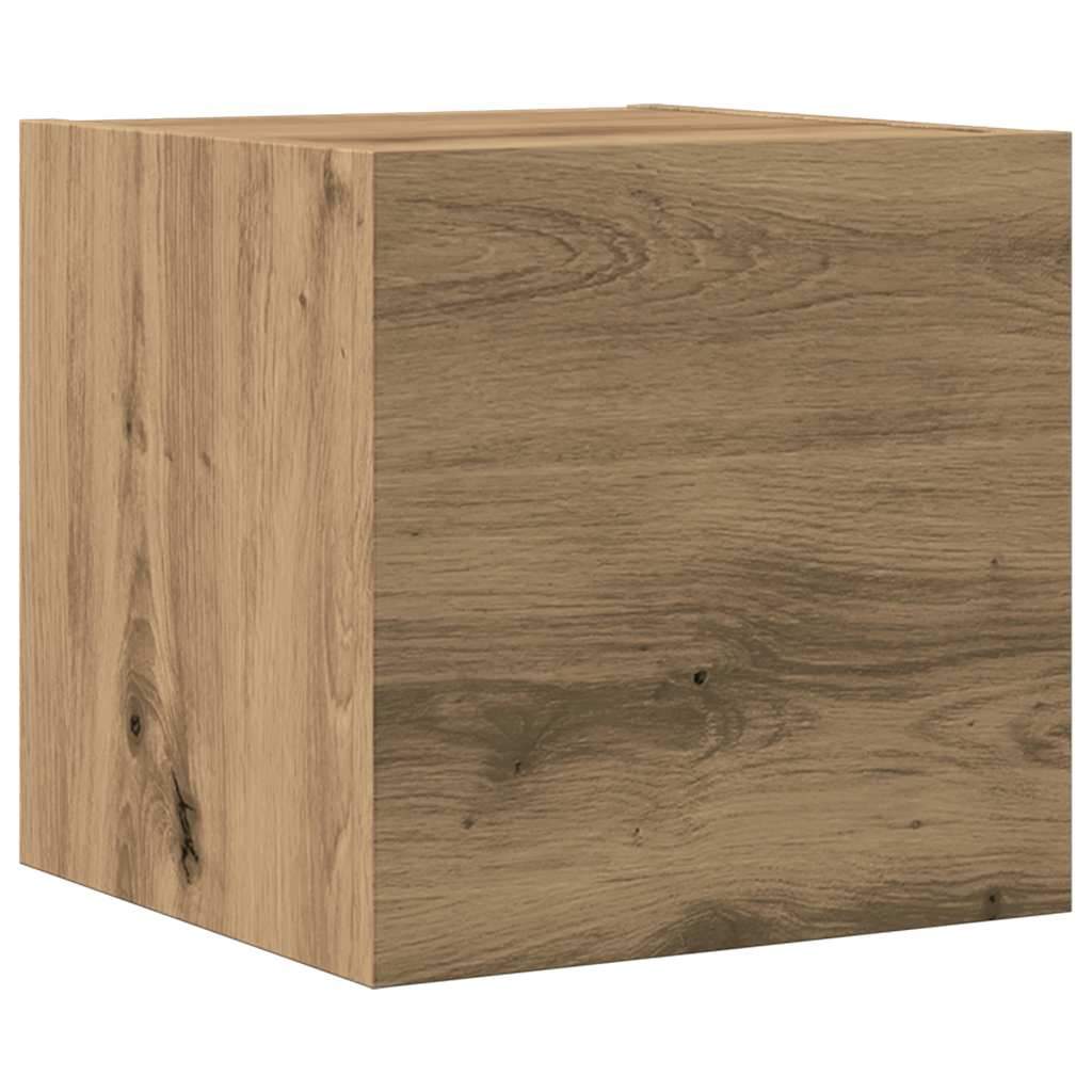 Ensemble de meuble TV mural 5 pcs chêne artisanal - XIOS