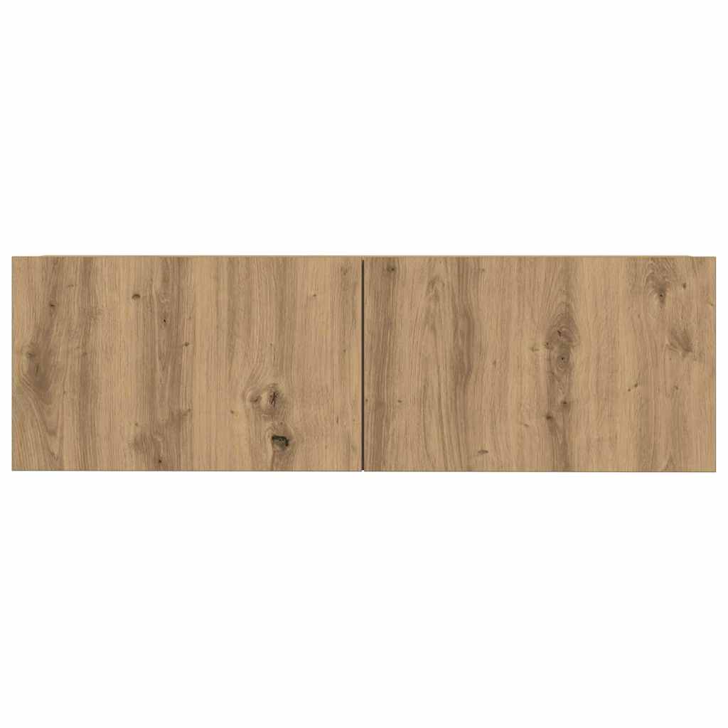 Ensemble de meuble TV mural 3 pcs chêne artisanal - XIOS