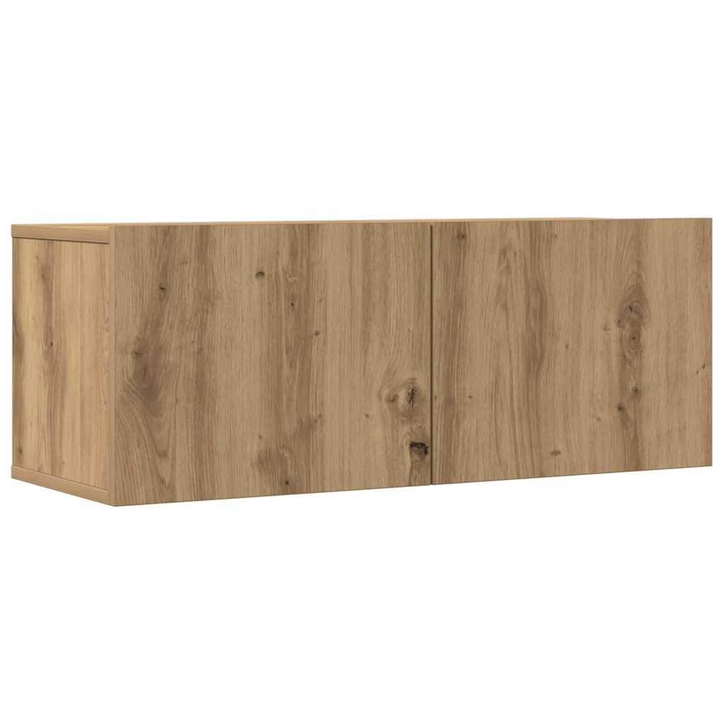 Ensemble de meuble TV mural 7 pcs chêne artisanal - XIOS