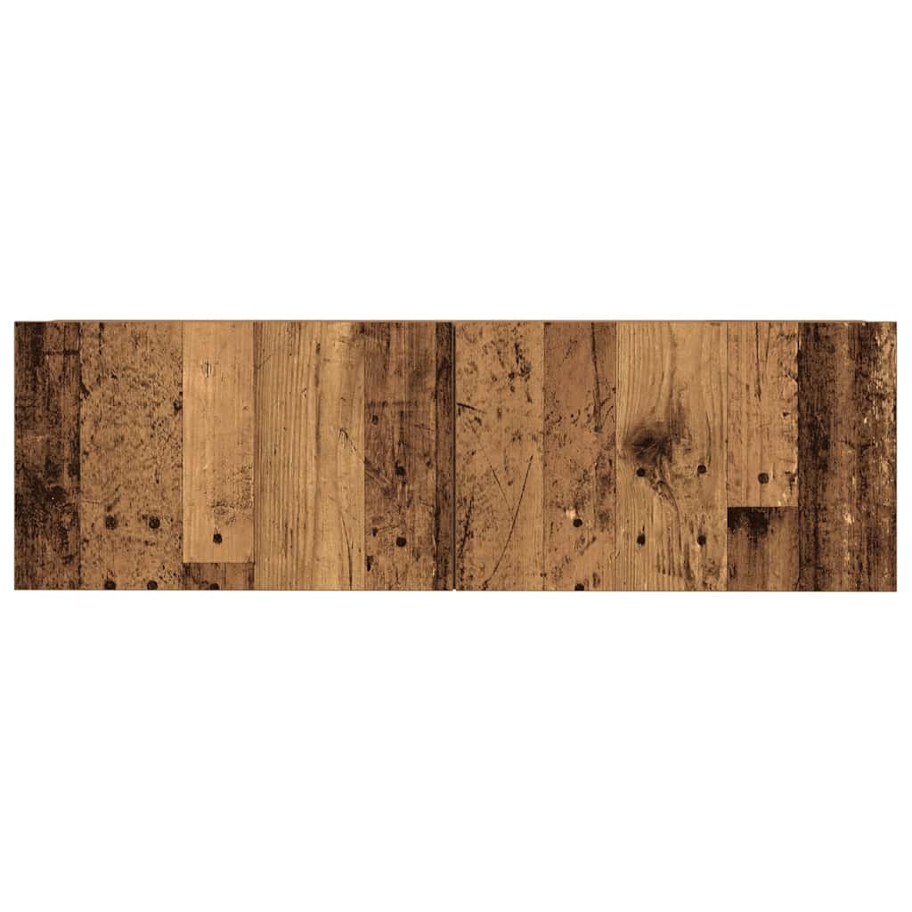 Ensemble de meuble TV mural 7 pcs vieux bois bois d'ingénierie - XIOS