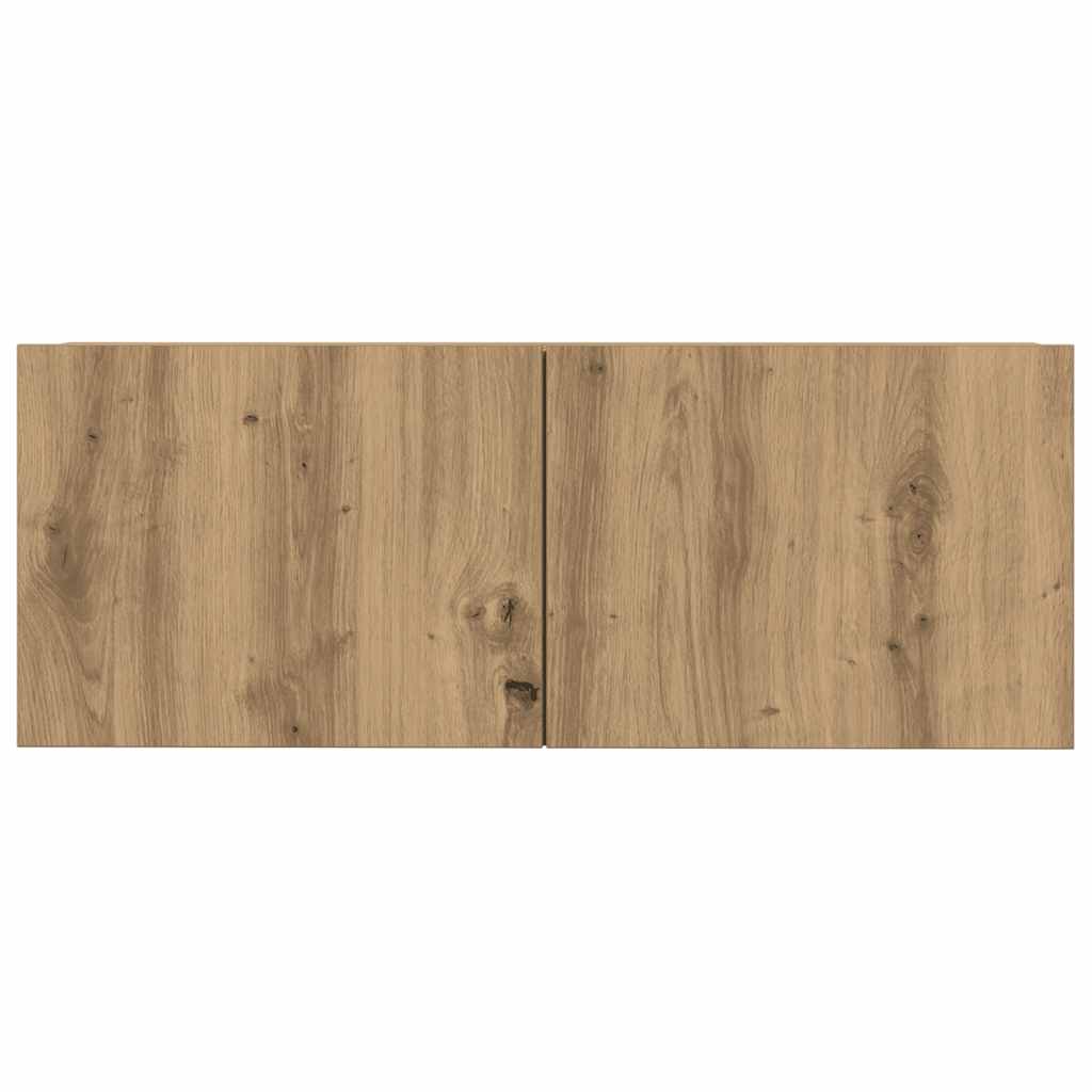 Ensemble de meuble TV mural 7 pcs chêne artisanal - XIOS