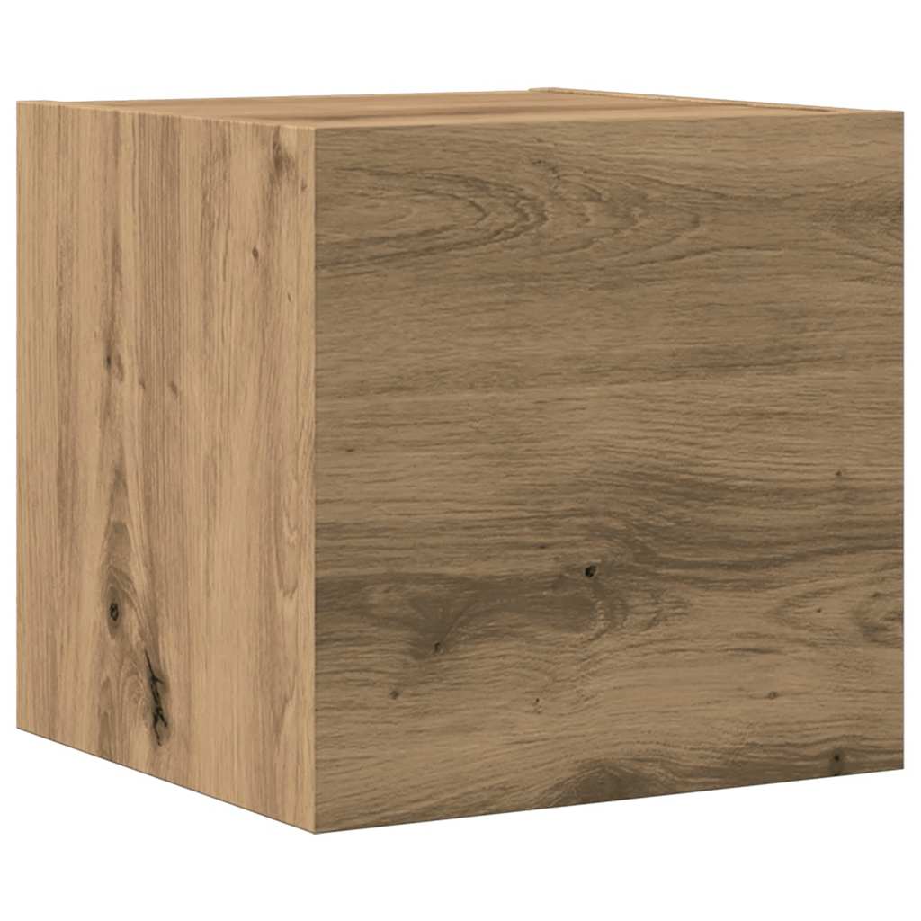 Ensemble de meuble TV mural 7 pcs chêne artisanal - XIOS