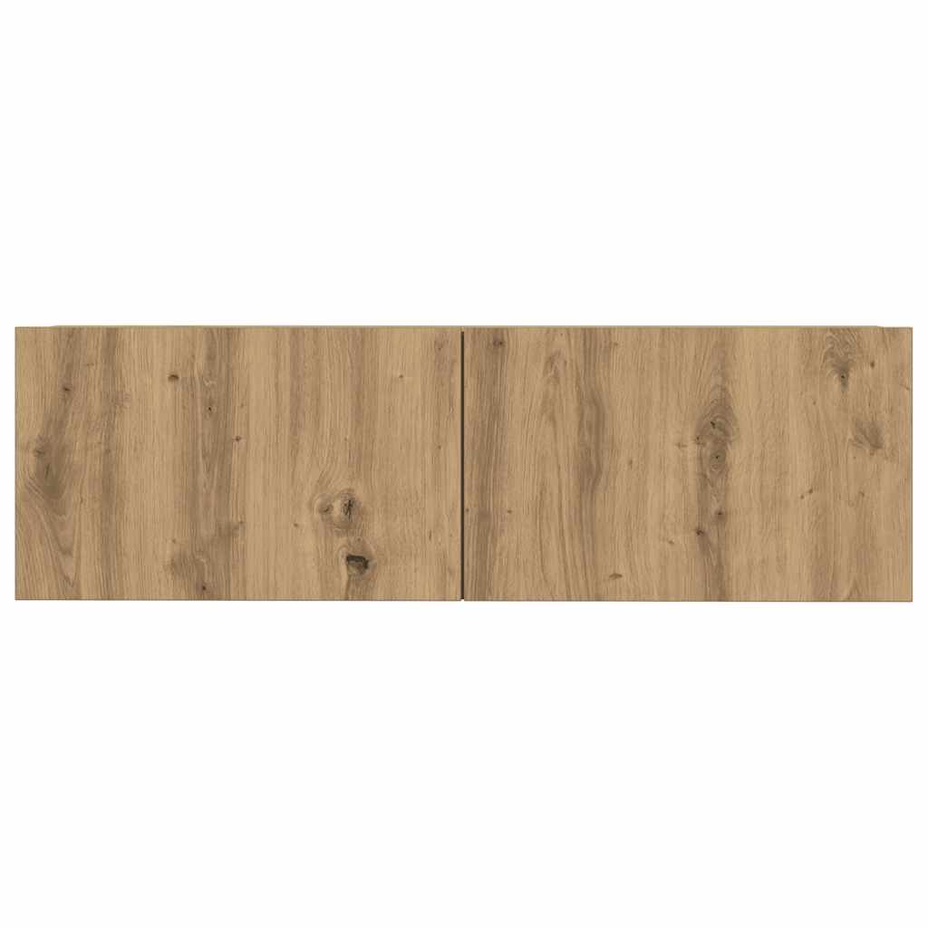 Ensemble de meuble TV mural 7 pcs chêne artisanal - XIOS