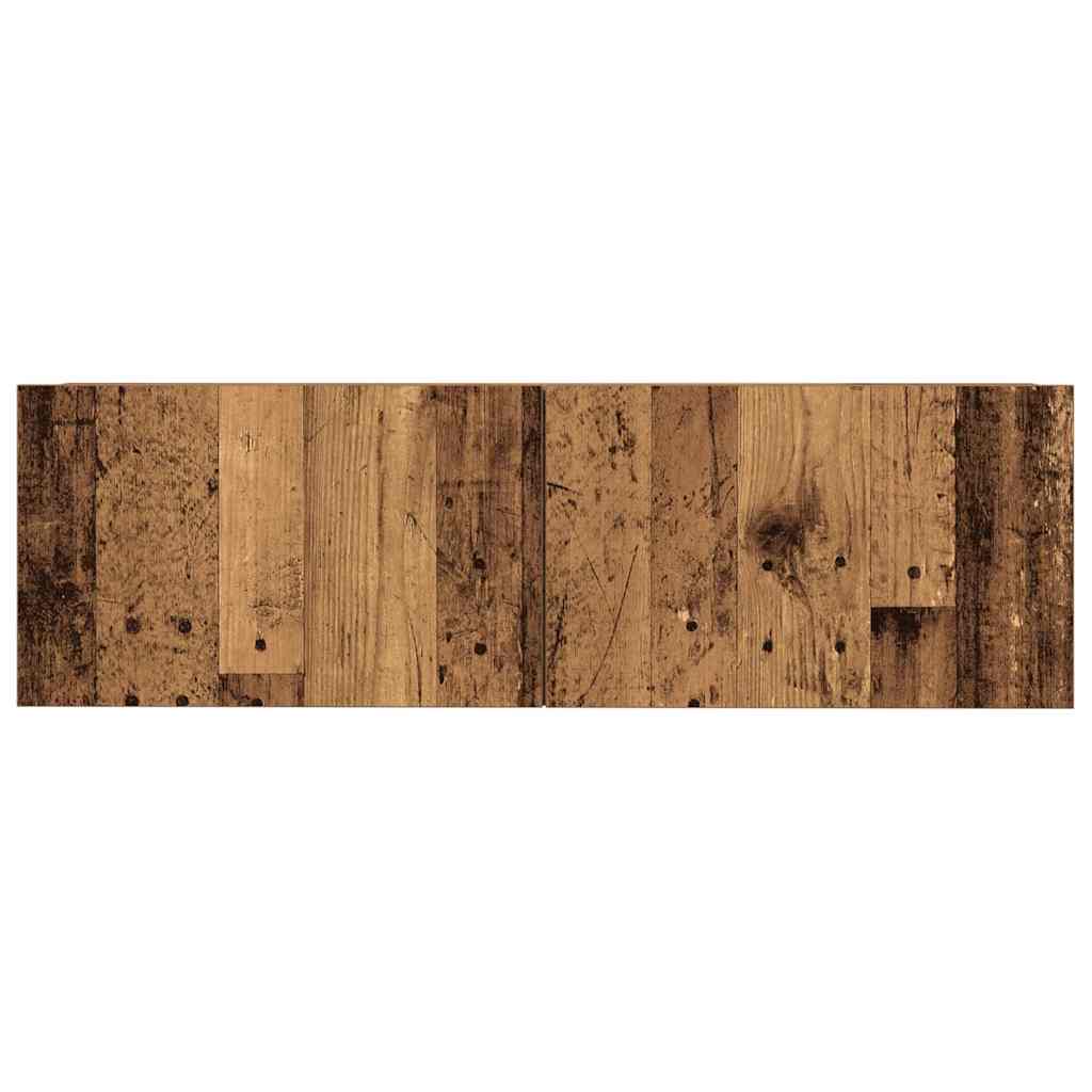 Ensemble de meuble TV mural 7 pcs vieux bois bois d'ingénierie - XIOS