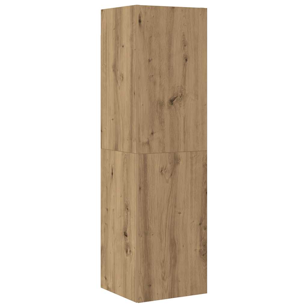 Ensemble de meuble TV mural 4 pcs chêne artisanal - XIOS