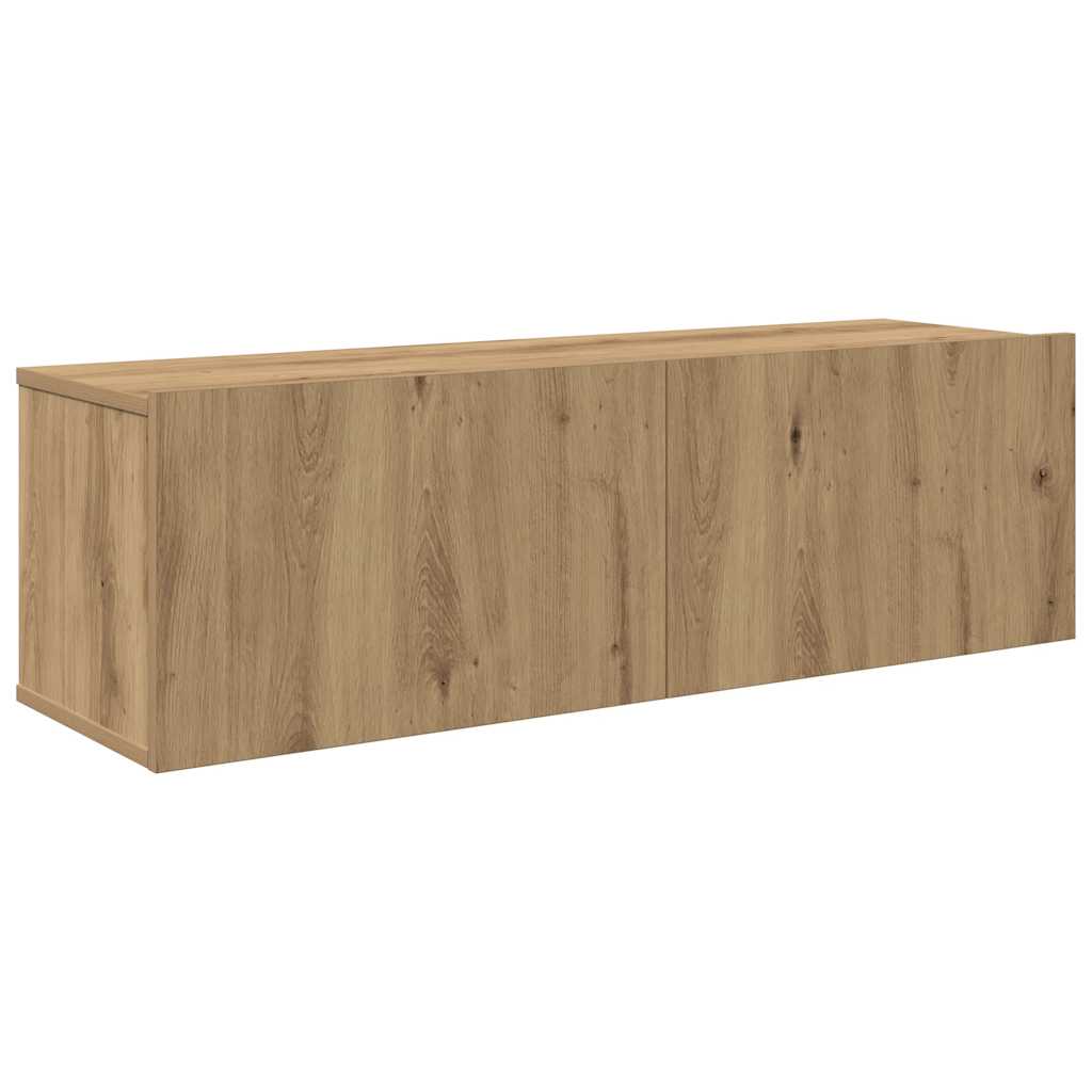 Ensemble de meuble TV mural 4 pcs chêne artisanal - XIOS