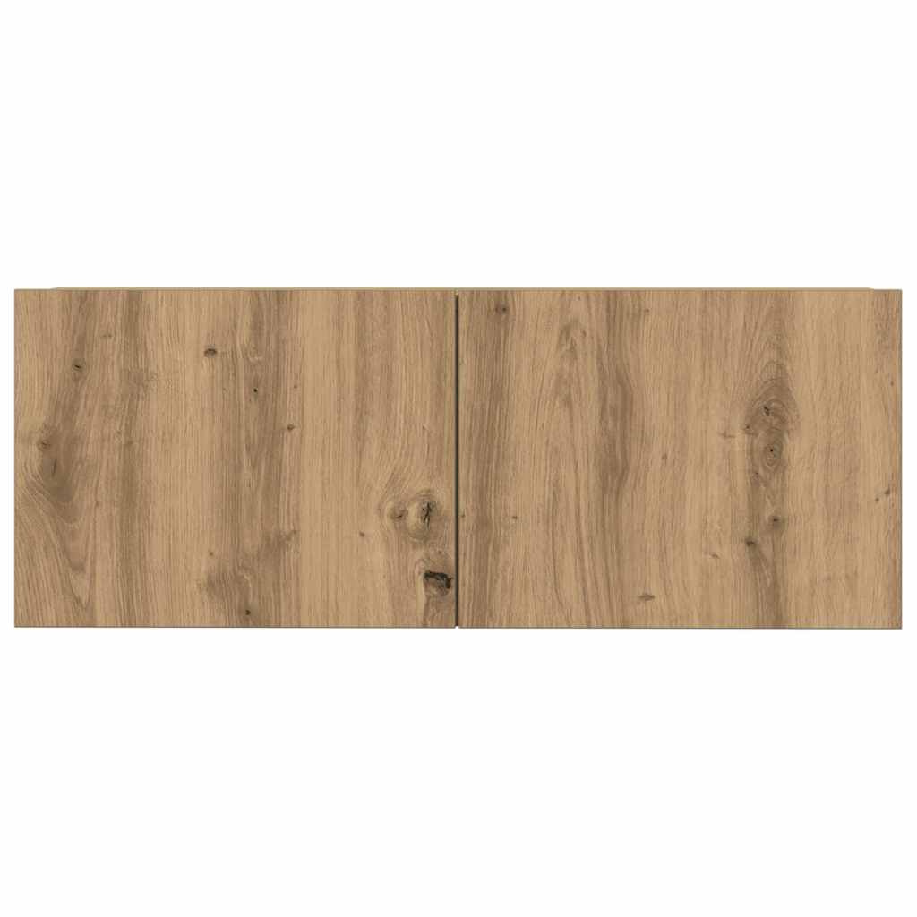 Ensemble de meuble TV mural 4 pcs chêne artisanal - XIOS
