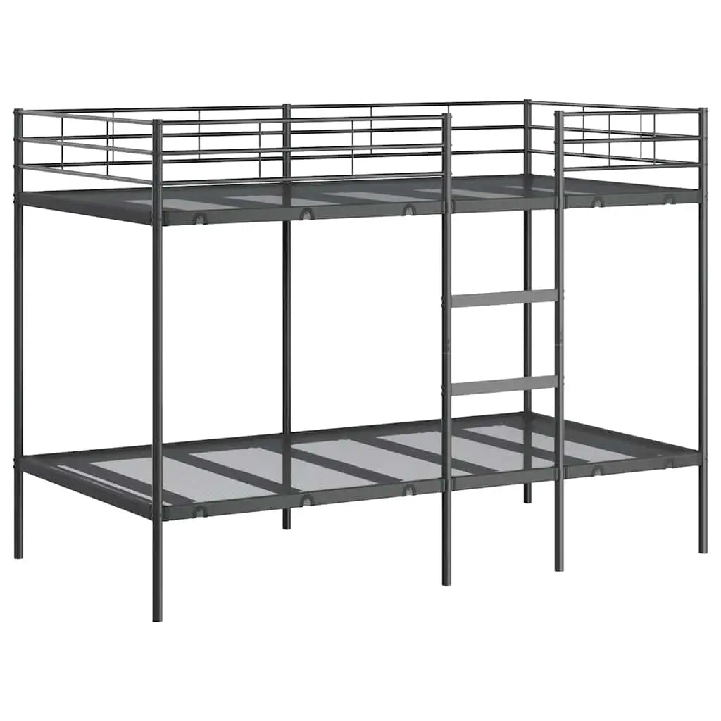 Lit superposé sans matelas noir 107x203 cm acier - XIOS