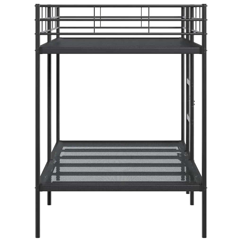 Lit superposé sans matelas noir 107x203 cm acier - XIOS