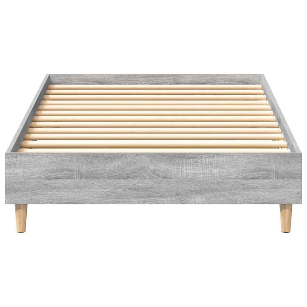 Cadre de lit Sonoma gris 90 x 200 cm Bois d'ingénierie - XIOS