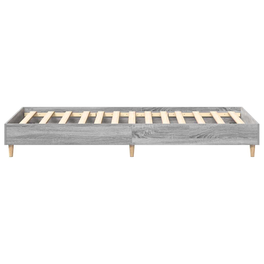 Cadre de lit Sonoma gris 90 x 200 cm Bois d'ingénierie - XIOS