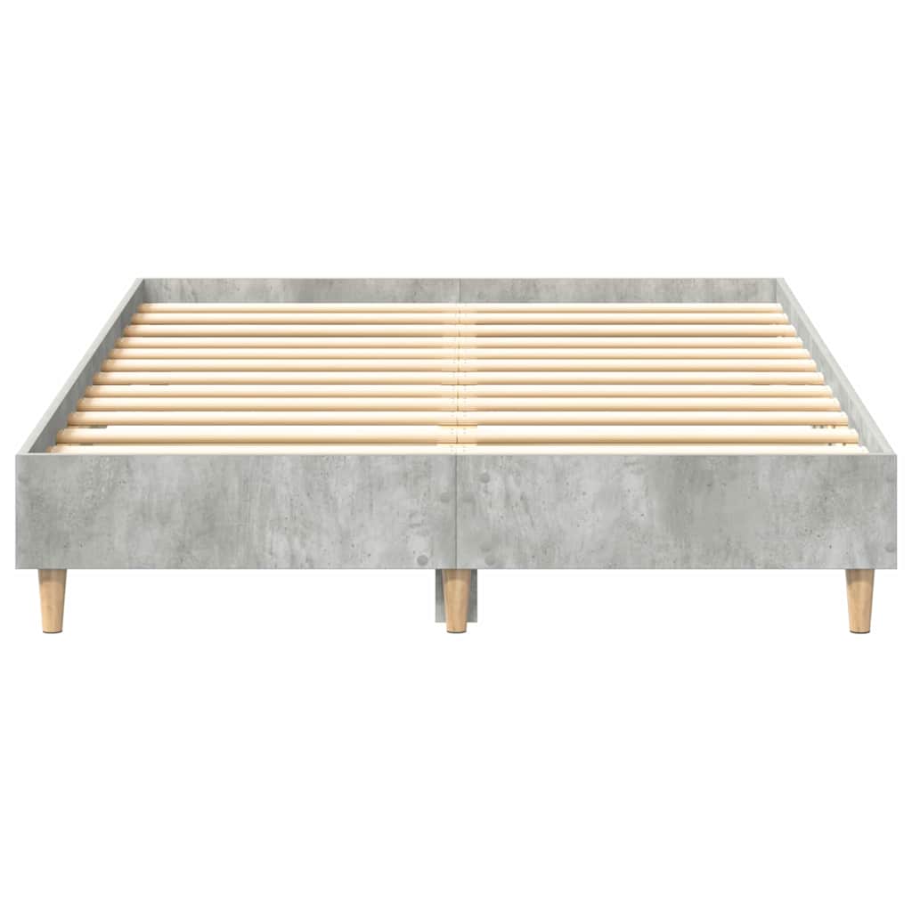 Cadre de lit Gris béton 120 x 190 cm Bois d'ingénierie - XIOS