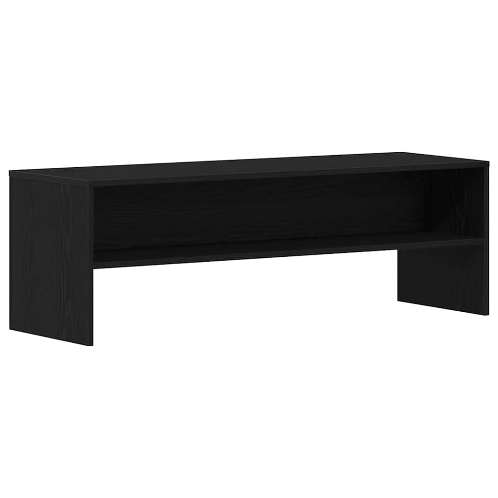 Meuble TV chêne noir 120x40x40 cm bois d'ingénierie - XIOS