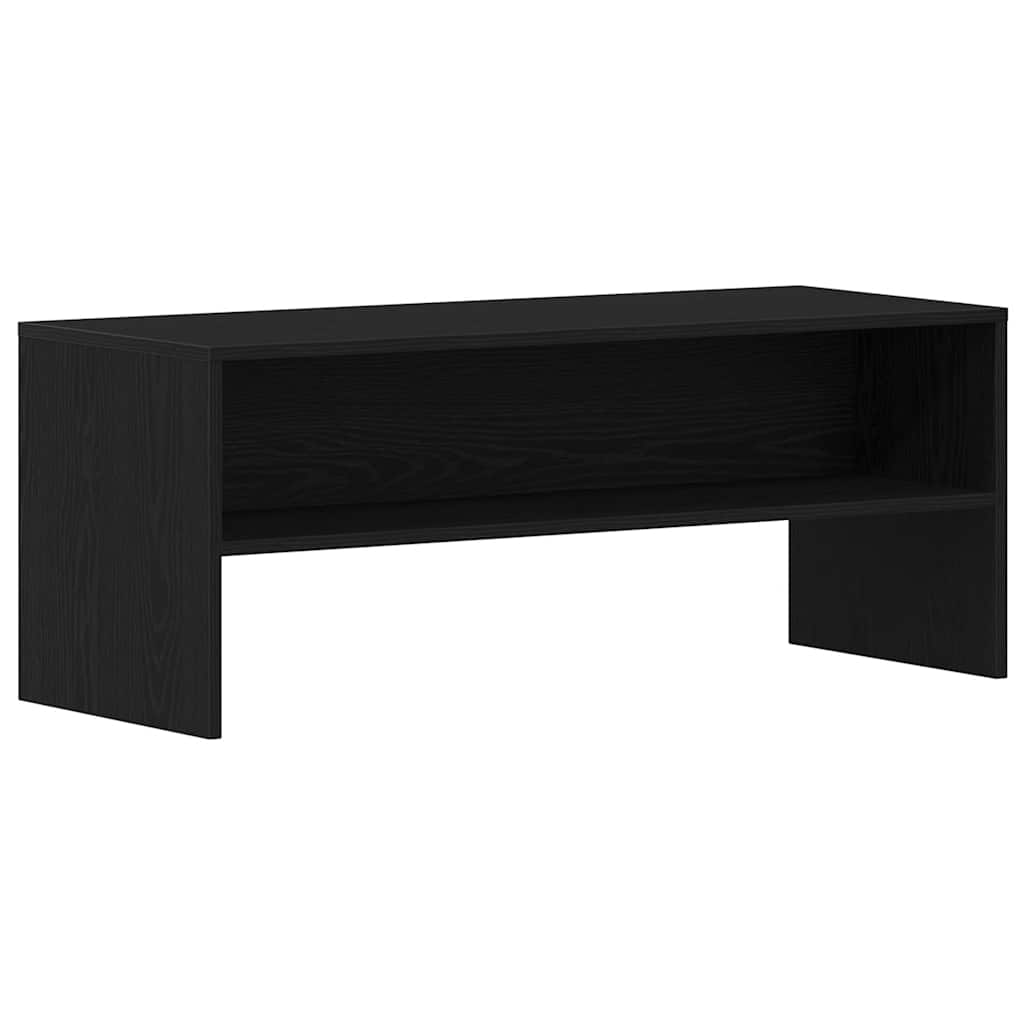 Meuble TV chêne noir 100x40x40 cm bois d'ingénierie - XIOS
