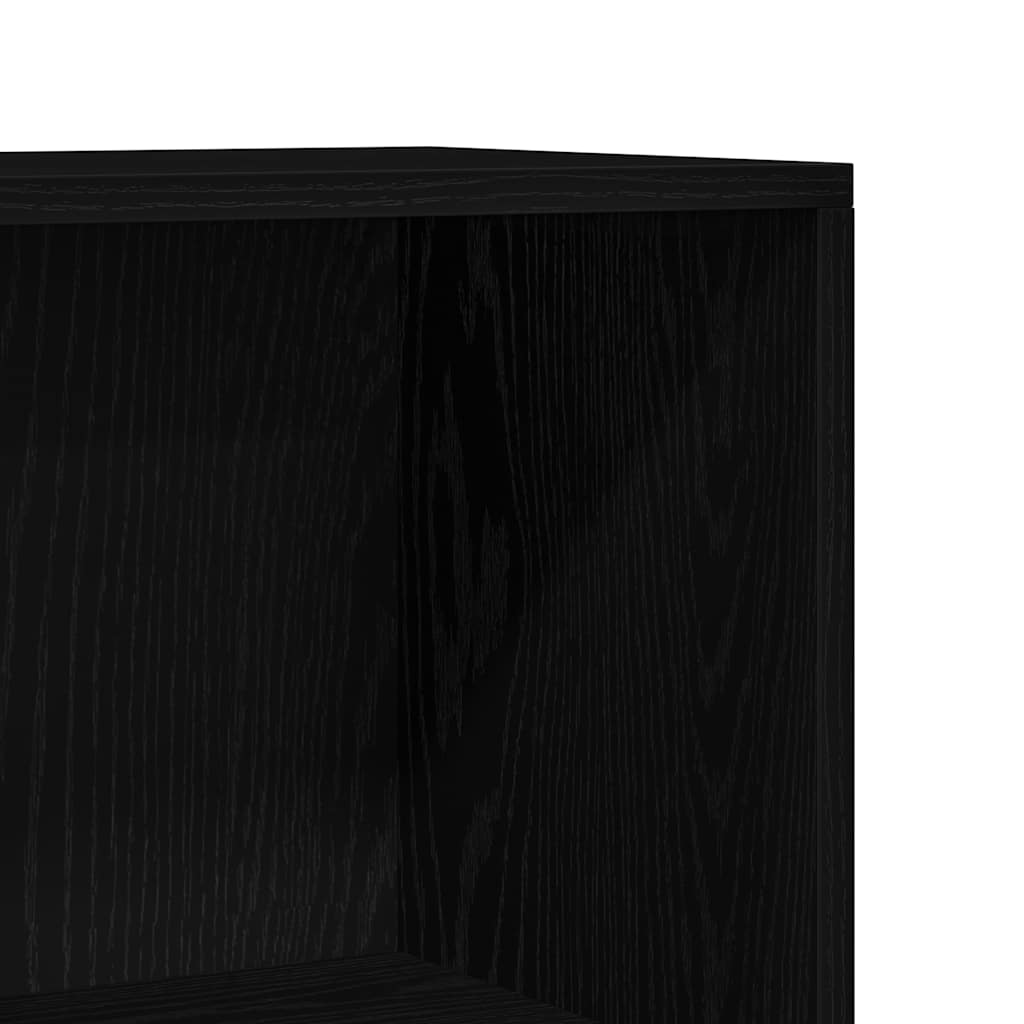 Bibliothèque en chêne noir 66 x 30 x 130 cm bois d'ingénierie - XIOS