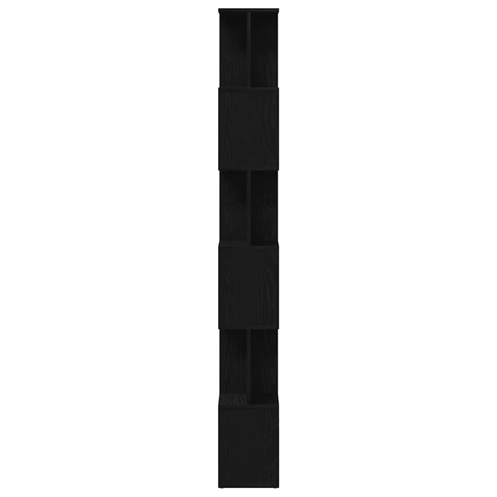 Bibliothèque en chêne noir 80 x 24 x 190,5 cm bois d'ingénierie - XIOS