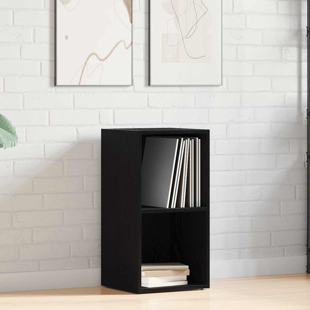 Boîtes de rangement LP chêne noir 71x34x36 cm bois ingénierie - XIOS