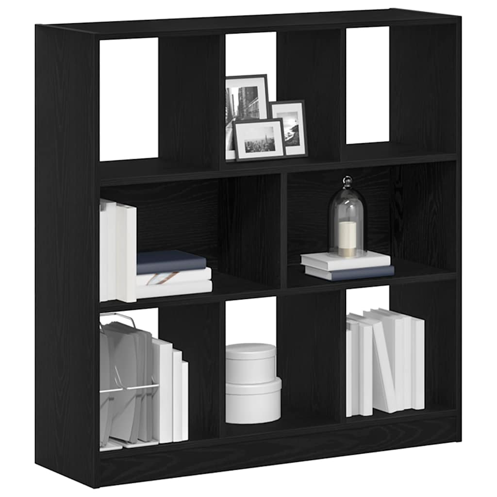 Bibliothèque chêne noir 97,5x29,5x100 cm bois d'ingénierie - XIOS