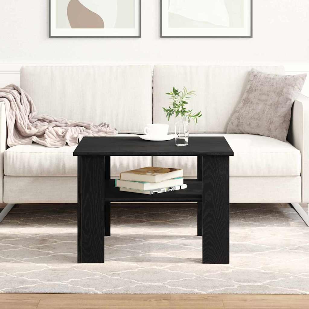 Table basse Chêne noir 60 x 60 x 42 cm Bois d'ingénierie - XIOS