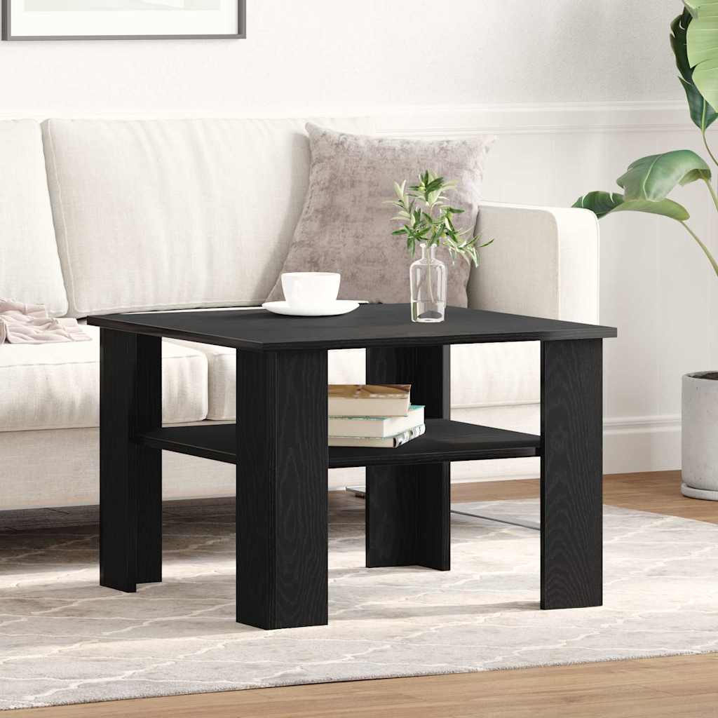 Table basse Chêne noir 60 x 60 x 42 cm Bois d'ingénierie - XIOS