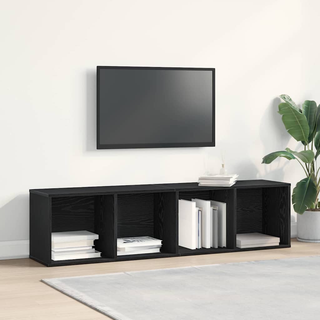 Bibliothèque Chêne noir 143 x 30 x 36 cm Bois d'ingénierie - XIOS