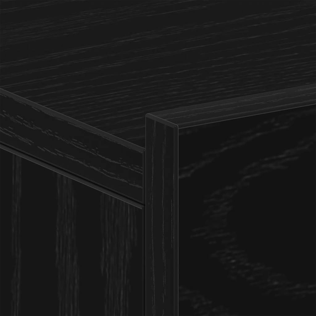 Tables de chevet flottantes lot de 2 chêne noir 40 x 32 x 15 cm bois d'ingénierie