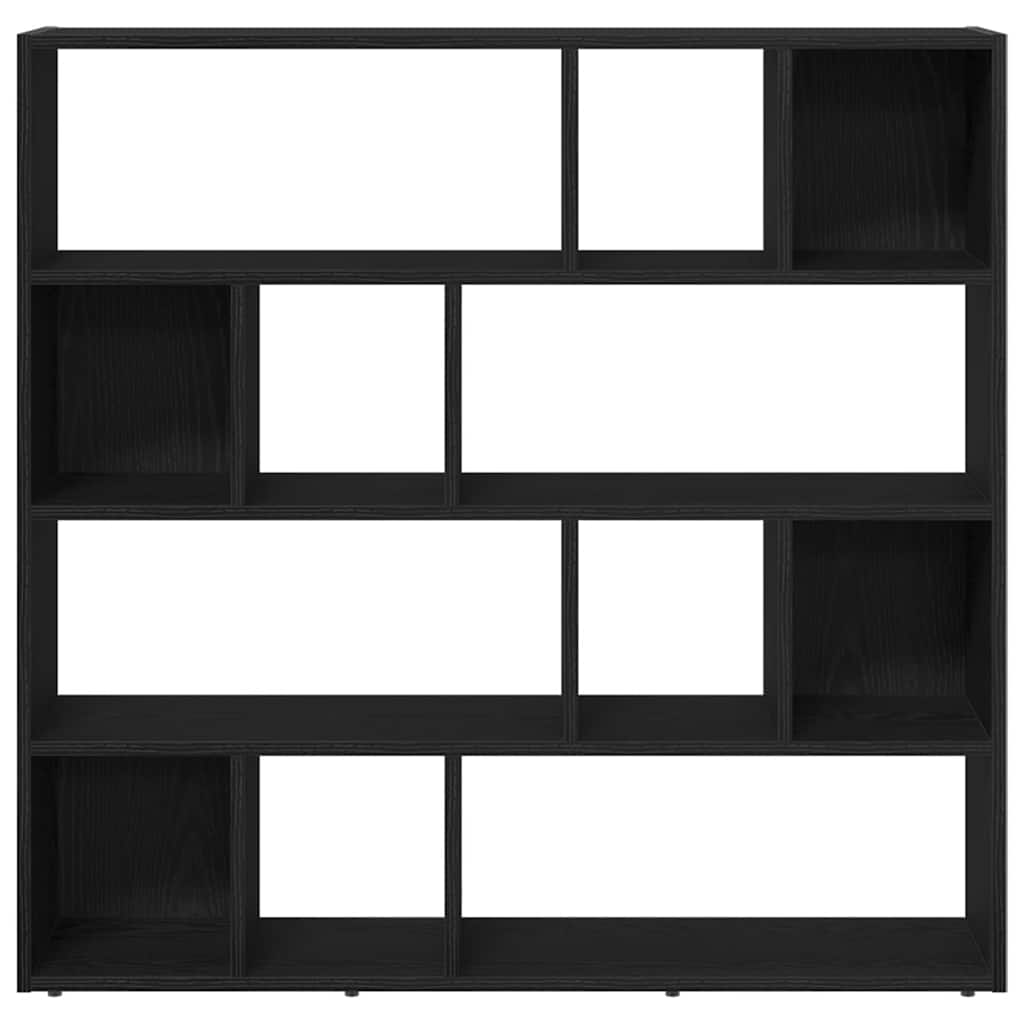 Bibliothèque/Paravent de pièce en chêne noir 105 x 24 x 102 cm - XIOS