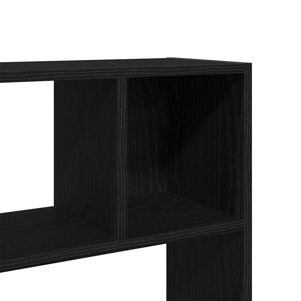 Bibliothèque/Paravent de pièce en chêne noir 105 x 24 x 102 cm - XIOS