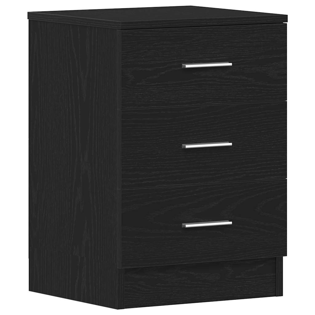 Tables de chevet 2 pcs Chêne noir 38x35x55 cm Bois d'ingénierie - XIOS