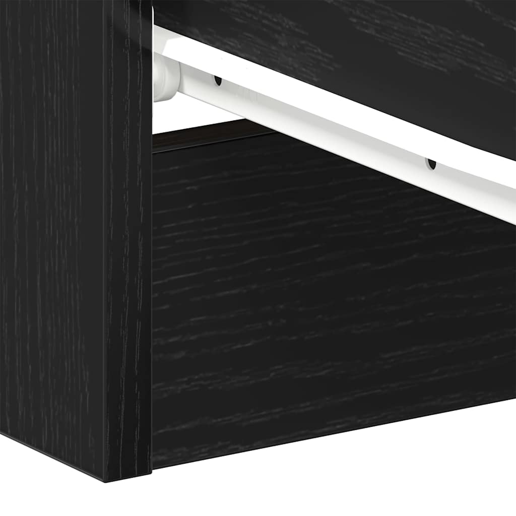 Tables de chevet 2 pcs Chêne noir 38x35x55 cm Bois d'ingénierie - XIOS